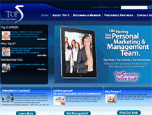 Tablet Screenshot of manage.top5inrealestate.com
